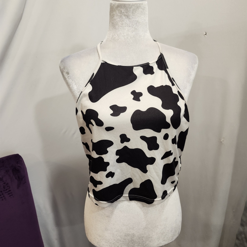 Cow print Halter Top